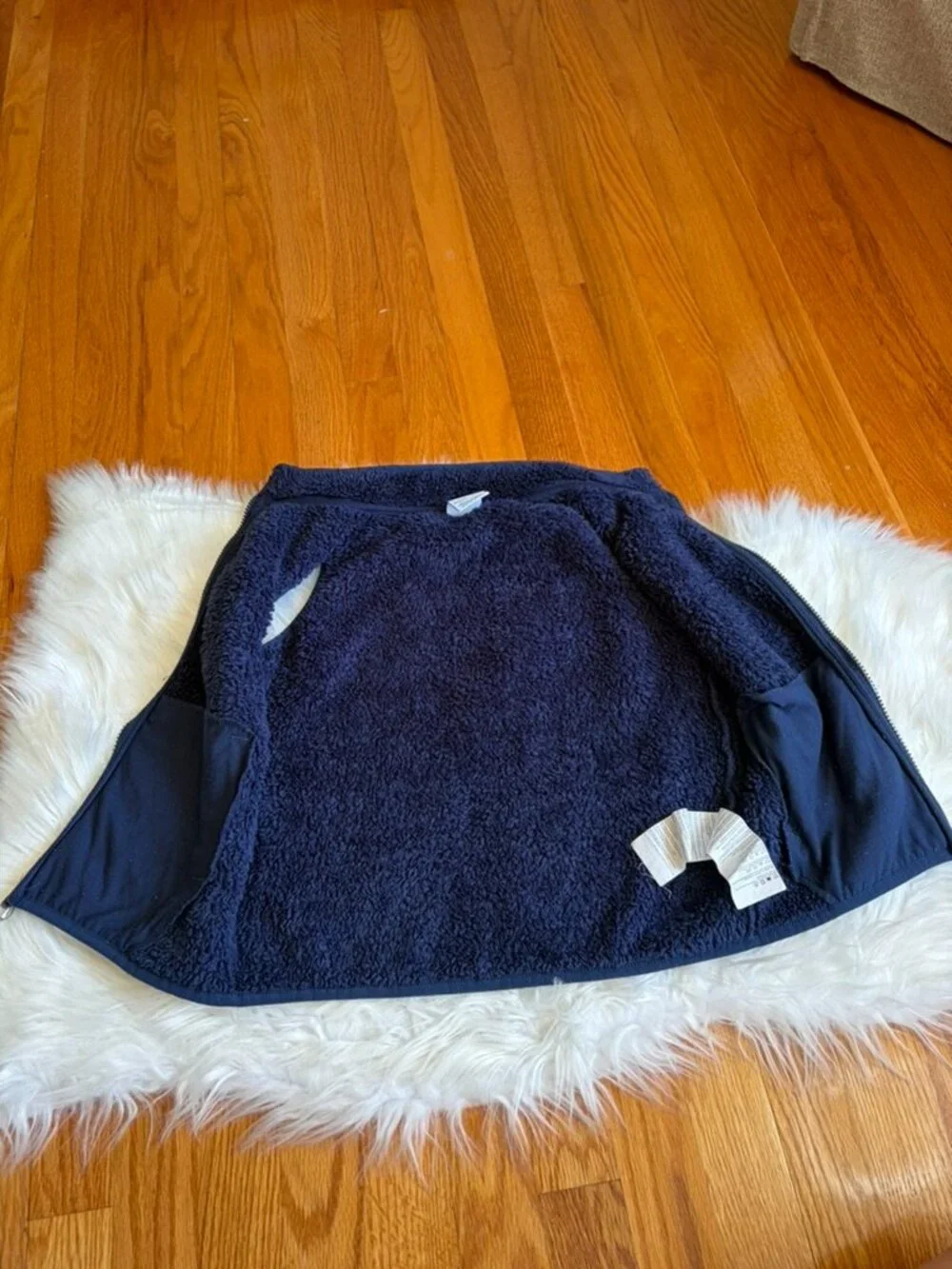Nike Navy Blue Fleece Vest Kids 7Y